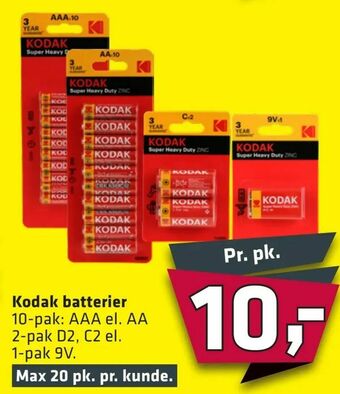 Fleggaard Kodak batterier tilbud