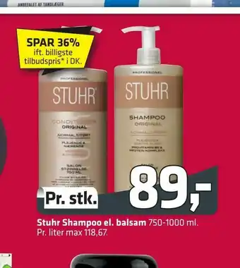 Fleggaard Stuhr Shampoo el. balsam tilbud