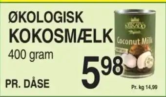 ABC Lavpris ØKOLOGISK KOKOSMÆLK tilbud