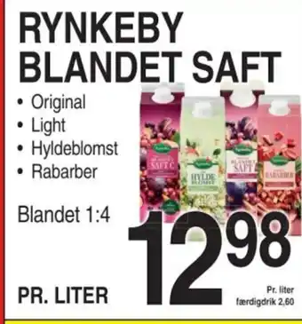 ABC Lavpris RYNKEBY BLANDET SAFT tilbud