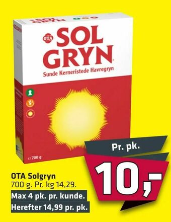 Fleggaard OTA Solgryn tilbud