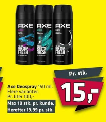 Fleggaard Axe Deospray tilbud