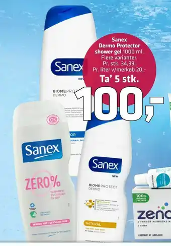 Fleggaard Sanex Dermo Protector shower gel tilbud