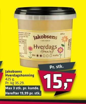 Fleggaard Jakobsens Hverdagshonning tilbud