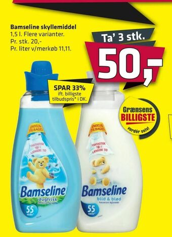 Fleggaard Bamseline skyllemiddel tilbud
