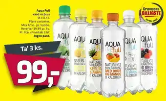 Fleggaard Aqua Full vand m.brus tilbud