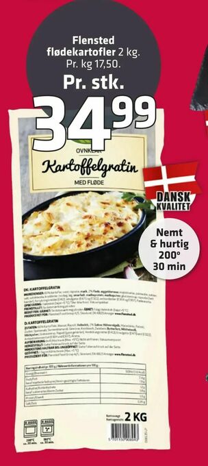 Fleggaard Flensted flødekartofler tilbud