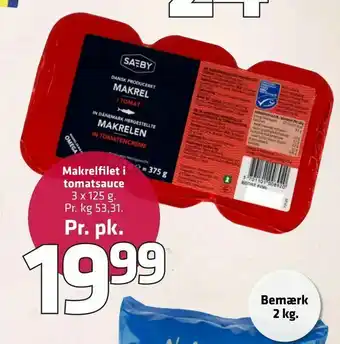 Makrelfilet i tomatsauce