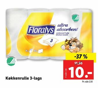 Let-Køb Køkkenrulle 3-lags tilbud