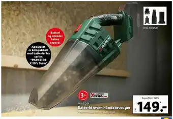 Batteridreven håndstøvsuger