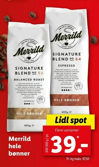Merrild hele bønner