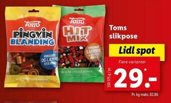 Let-Køb Toms slikpose tilbud