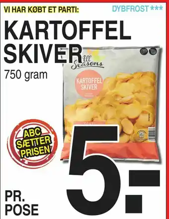 Kartoffel skiver
