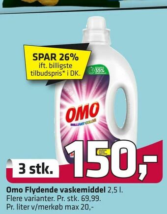Fleggaard Omo Flydende vaskemiddel tilbud