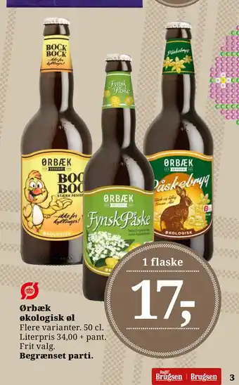 Dagli'Brugsen Ørbæk økologisk øl tilbud