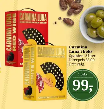 Dagli'Brugsen Carmina Luna i boks tilbud