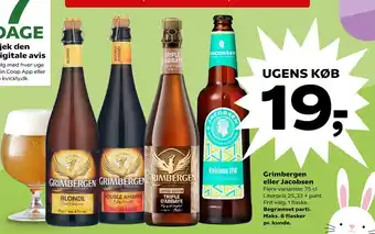 Kvickly Grimbergen eller Jacobsen tilbud