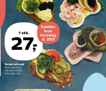 Kvickly Smørrebrød tilbud