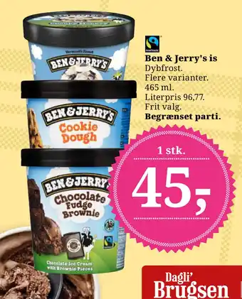 Dagli'Brugsen Ben & Jerry's is tilbud