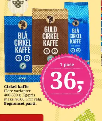 Dagli'Brugsen Cirkel kaffe tilbud