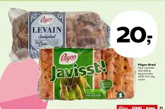 Kvickly Pågen Brød tilbud