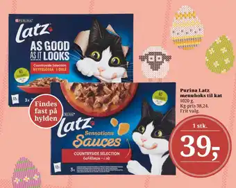 Dagli'Brugsen Purina Latz menuboks til kat tilbud