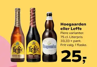 Kvickly Hoegaarden eller Leffe tilbud