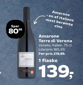 Kvickly Amarone Terre di Verona tilbud