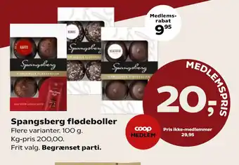 Kvickly Spangsberg flødeboller tilbud