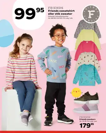 Kvickly Friends sneakers tilbud