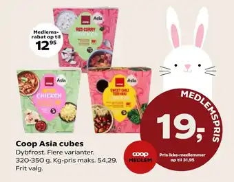 Kvickly Coop Asia cubes tilbud