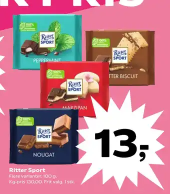 SuperBrugsen Ritter Sport tilbud