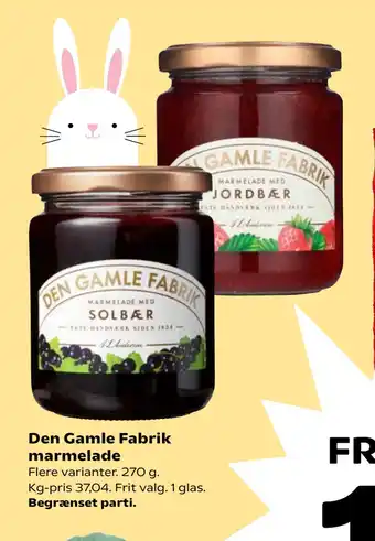 Kvickly Den Gamle Fabrik marmelade tilbud