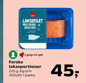 Kvickly Ferske lakseportioner tilbud