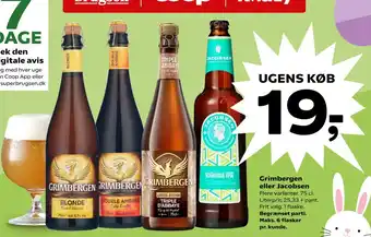 SuperBrugsen Grimbergen eller Jacobsen tilbud