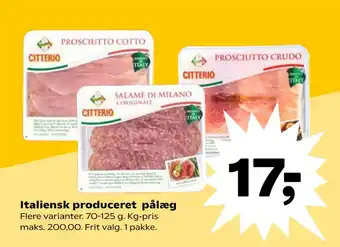 SuperBrugsen Italiensk produceret pålæg tilbud