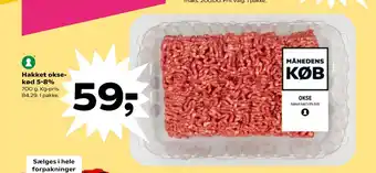 SuperBrugsen Hakket oksekød 5-8% tilbud