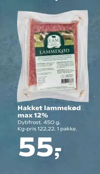 SuperBrugsen Hakket lammekød max 12% tilbud