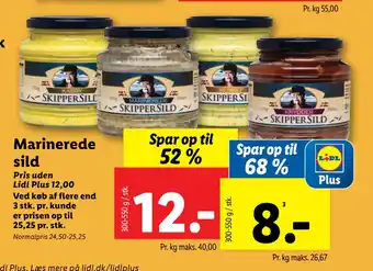 Lidl Marinerede sild tilbud