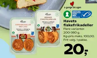 SuperBrugsen Havets fiskefrikadeller tilbud