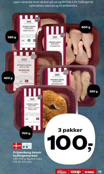 SuperBrugsen Frijsenborg dansk kyllingemarked tilbud