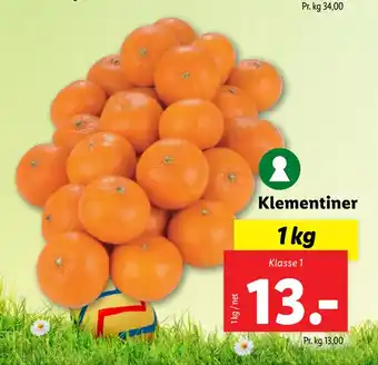 Lidl Klementiner tilbud