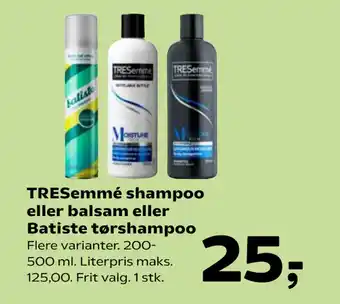SuperBrugsen TRESemmé shampoo eller balsam eller Batiste tørshampoo tilbud