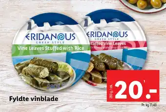 Lidl Fyldte vinblade tilbud