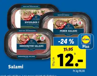 Lidl Salami tilbud