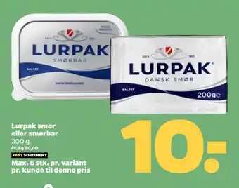 Netto Lurpak smør eller smørbar tilbud