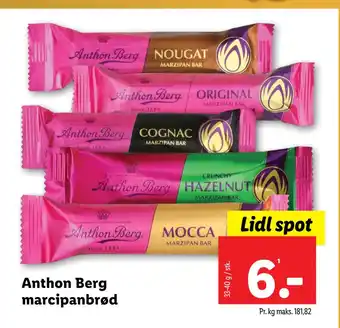 Lidl Anthon Berg marcipanbrød tilbud