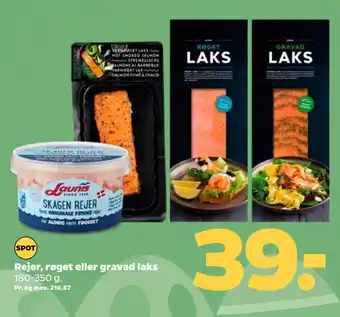 Netto Rejer, røget eller gravad laks tilbud