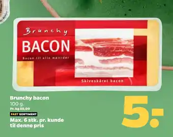 Netto Brunchy bacon tilbud