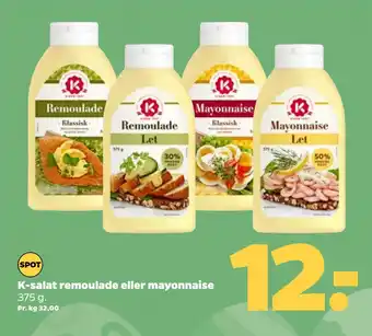 Netto K-salat remoulade eller mayonnaise tilbud